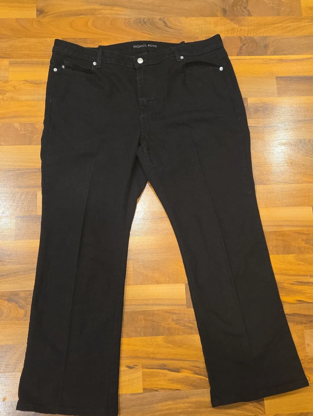 Michael Kors Black Wide Leg Jeans